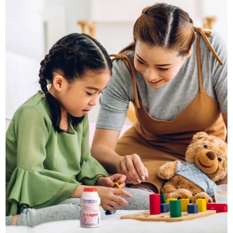 vitagen KV mum and daughter playing and spending quality time