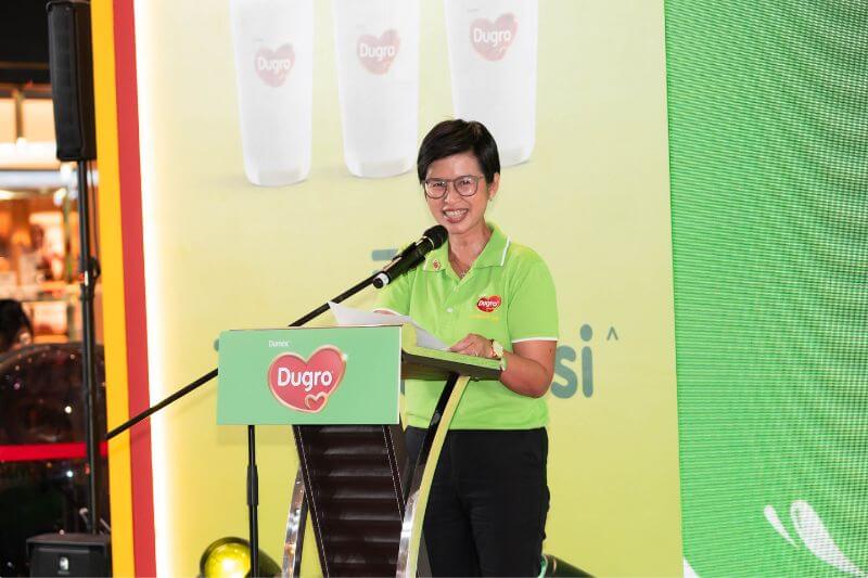 Yee Pek Kuan, Marketing Director Malaysia & Singapore gives speech