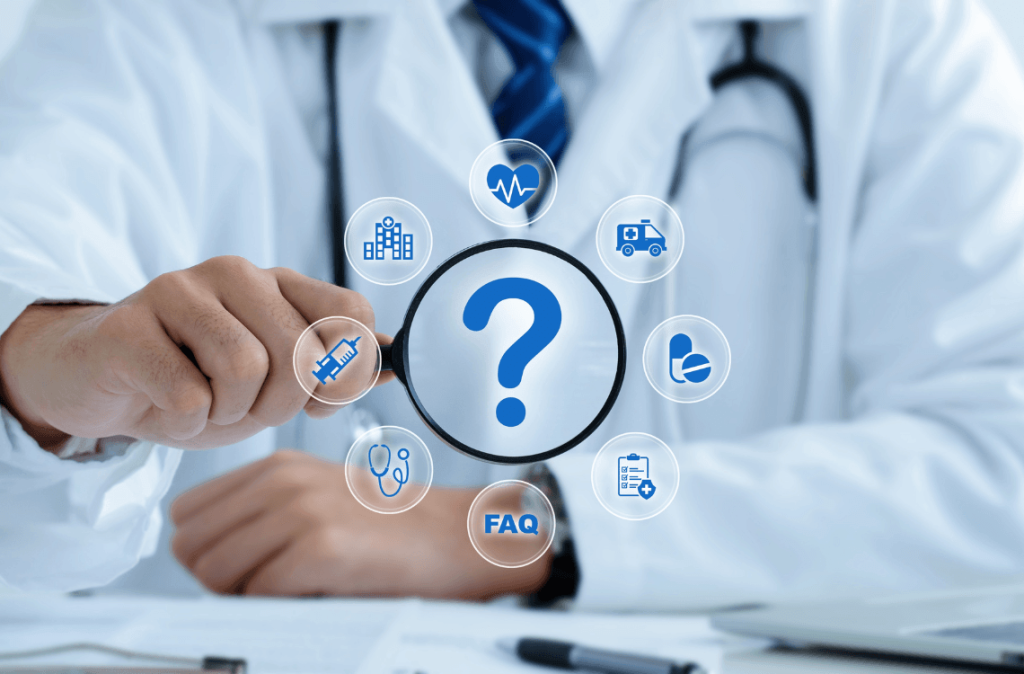 Doctor explaining healthcare coverage
