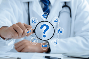 Doctor explaining healthcare coverage