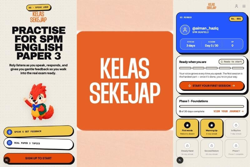 kelas sekejap ai integrated english learning product launch