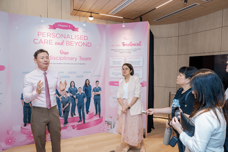Dr Ng Char Hong, General and Breast Surgeon, and Dr Christina Lai Nye Bing, Consultant Clinical Oncologist