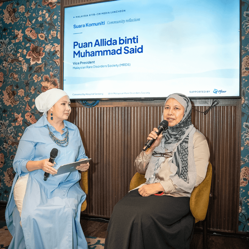 Malaysian Rare Disorders Society representative Allida Muhammad speaks about rare-disease awareness and family support