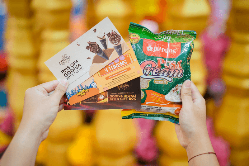 GODIVA gift vouchers and Jasmine PusaCream Basmathi Rice for Sunway Pyramid Deepavali 2026 festive redemption