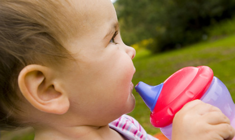 Baby with Sippy Cup