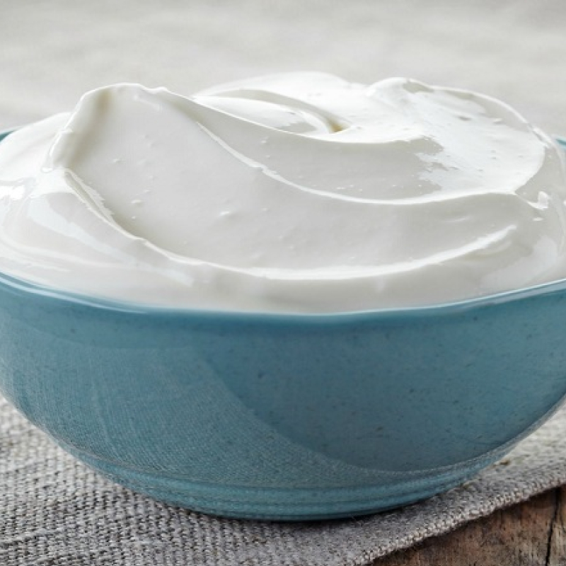 A bowl of yogurt