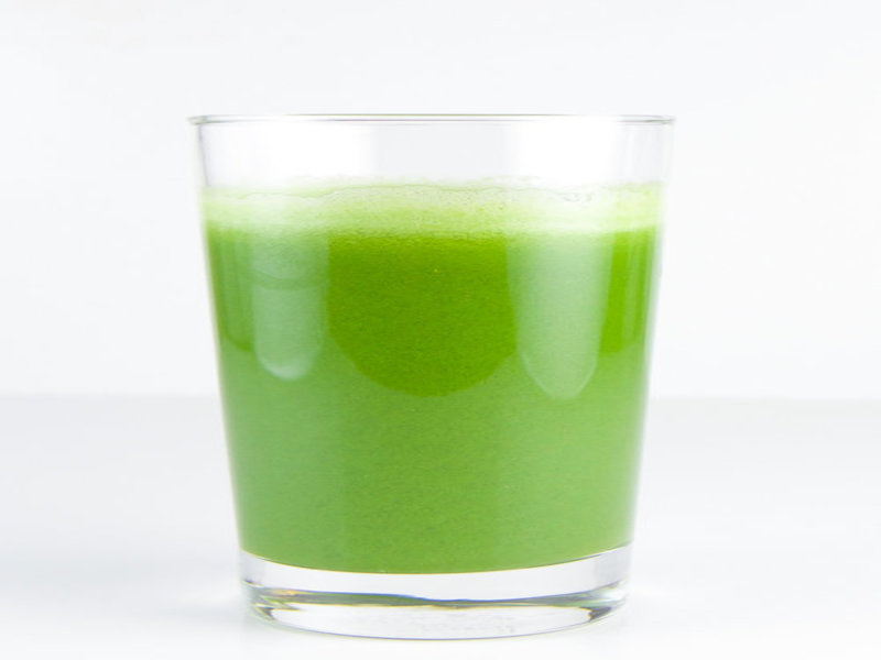 Glass of kale juice