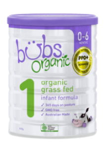 Bubs Organic® Grass Fed Infant Formula Stage 1
