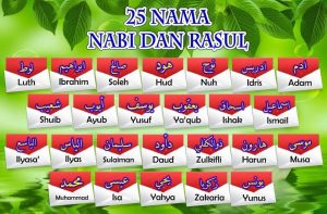 25 nama Nabi dan Rasul