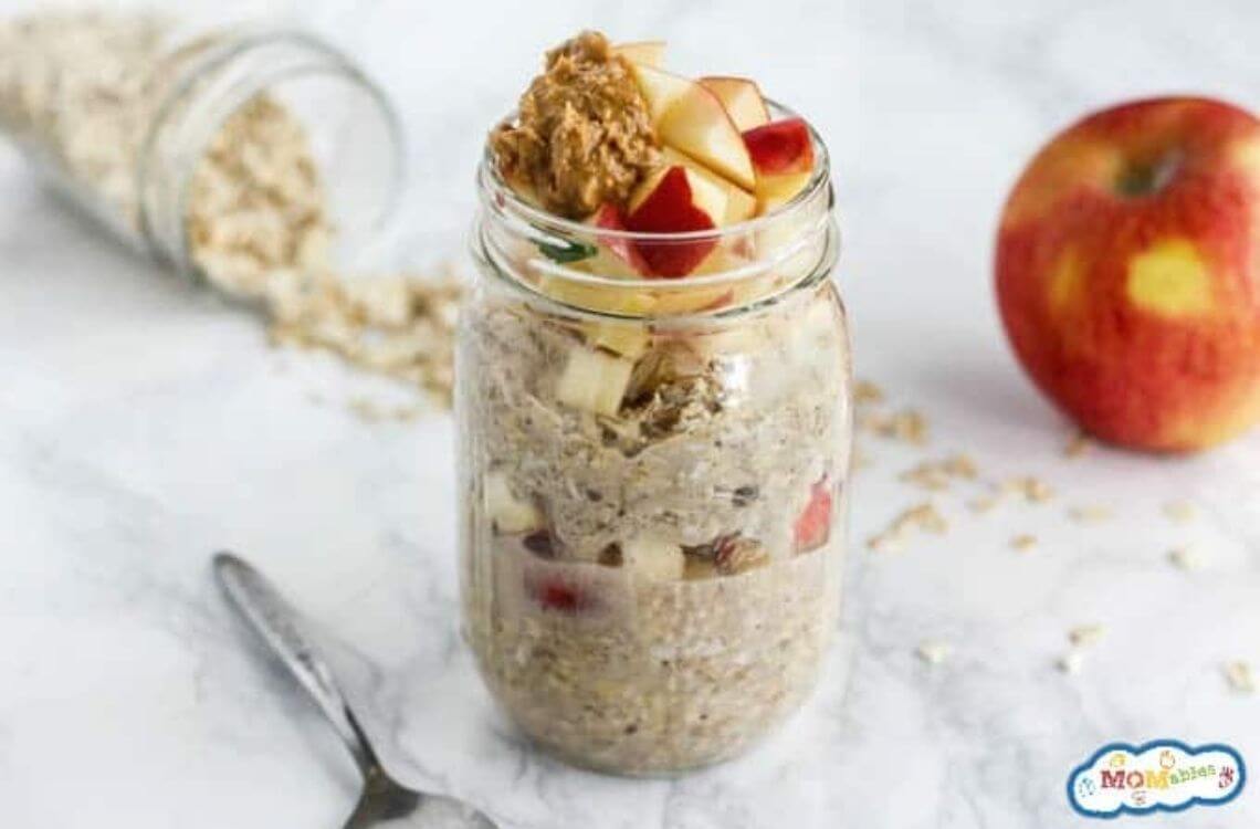 Menu Sarapan Pagi Untuk Ibu Berpantang - overnight oat apple