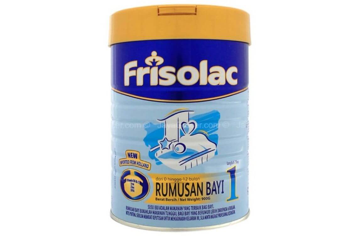 susu formula terbaik untuk bayi - Frisolac Rumusan Bayi 1