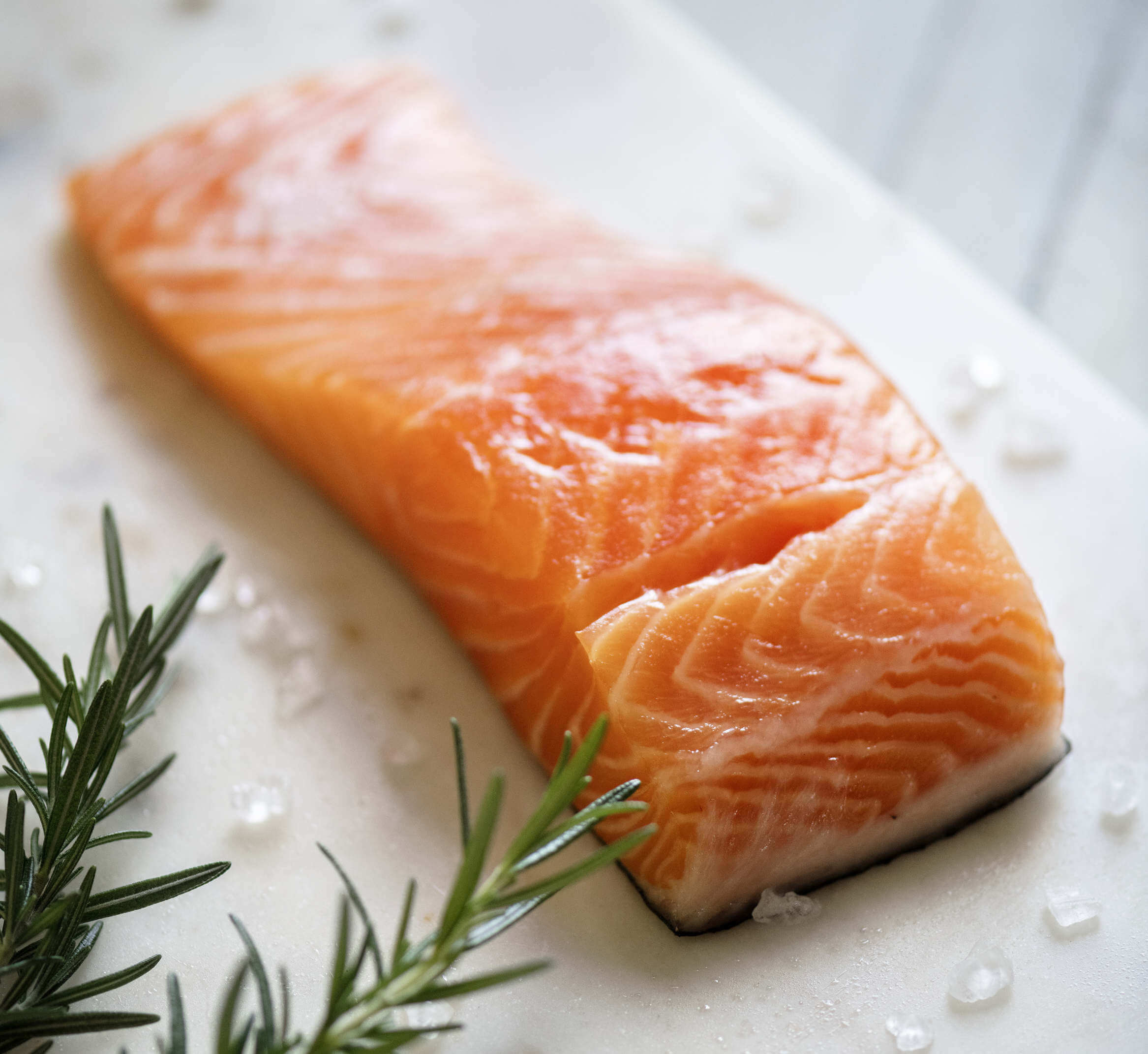 salmon segar sebagai makanan pantang