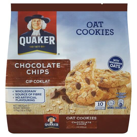 Quaker Chocolate Chips Oat Cookies
