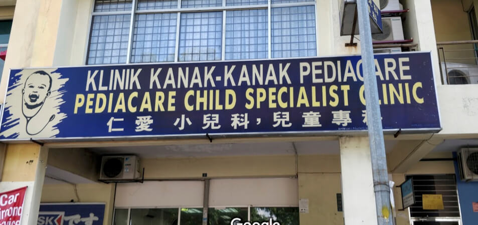 klinik pakar kanak kanak pediacare cheras