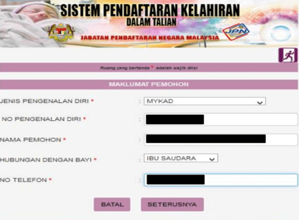 Sistem pendaftaran kelahiran dalam talian