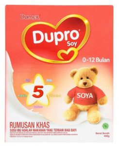 susu soya untuk bayi - Dumex Dupro Soy