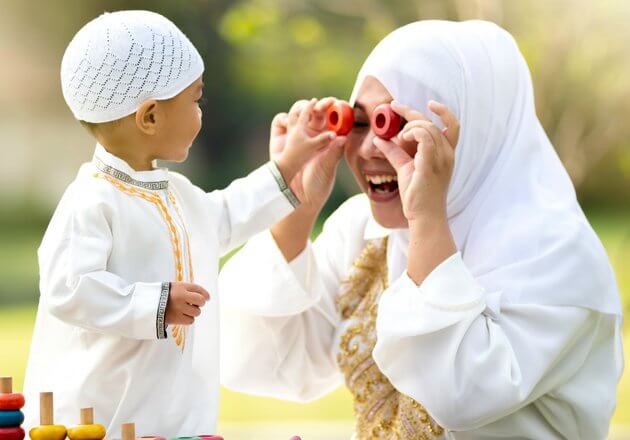 ibu main dengan anak