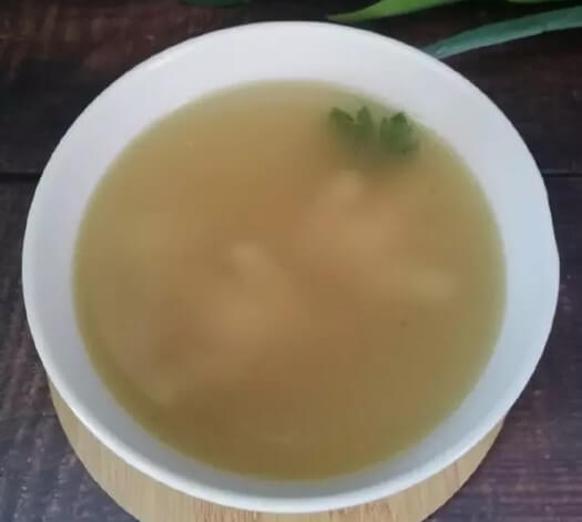 tuang sup dalam mangkuk (resepi nasi ayam penyet)