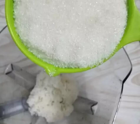 masuk nasi dalam blender