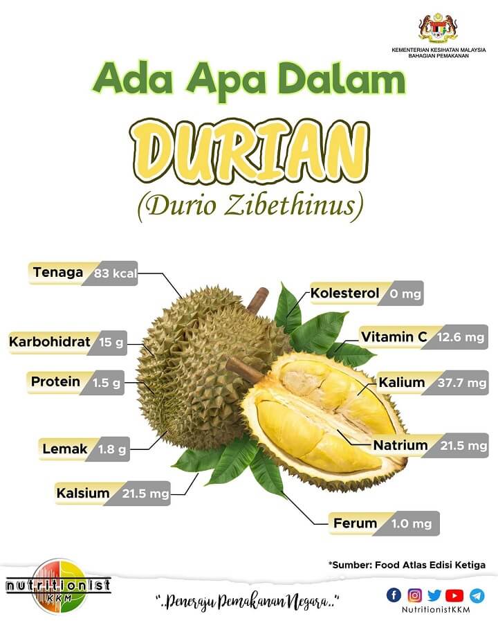 khasiat durian untuk ibu mengandung