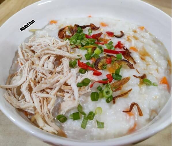 bubur nasi ayam sedap