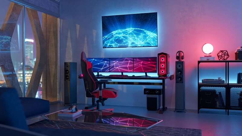 idea deco bilik gaming sound system