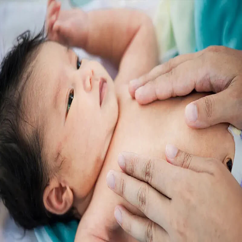 cara urut bayi kembung