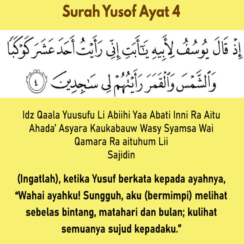 surah yusof ayat 4