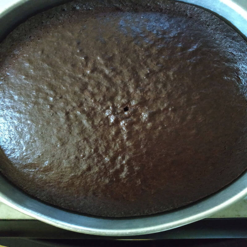kek coklat moist bakar