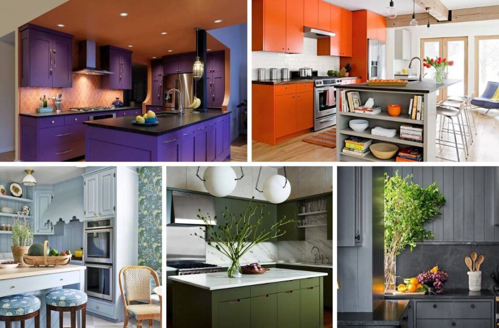 warna kabinet dapur terkini