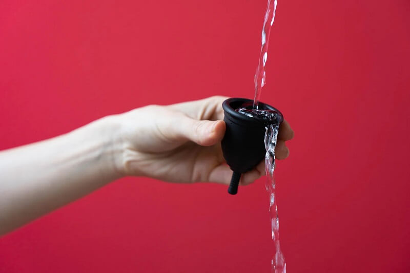 cara basuh menstrual cup