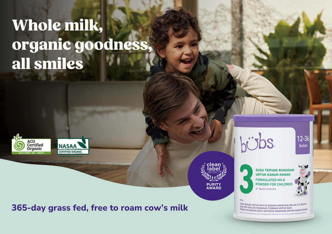 Bubs Organic® Grass Fed Toddler Milk Stage 3