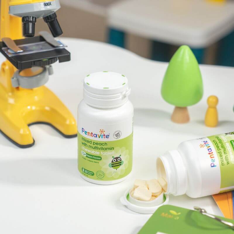 pentavite mixed peach with multivitamin
