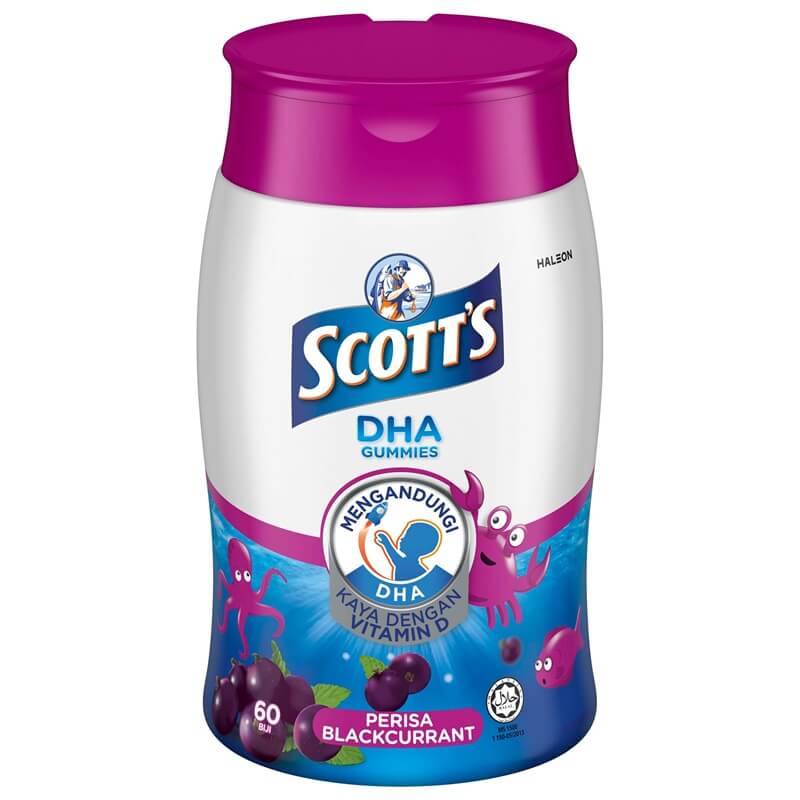 Scott's DHA Gummies_Blackcurrant 60s
