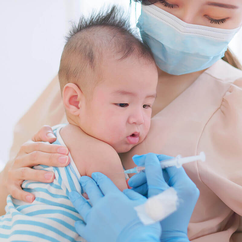 婴儿打HiB疫苗